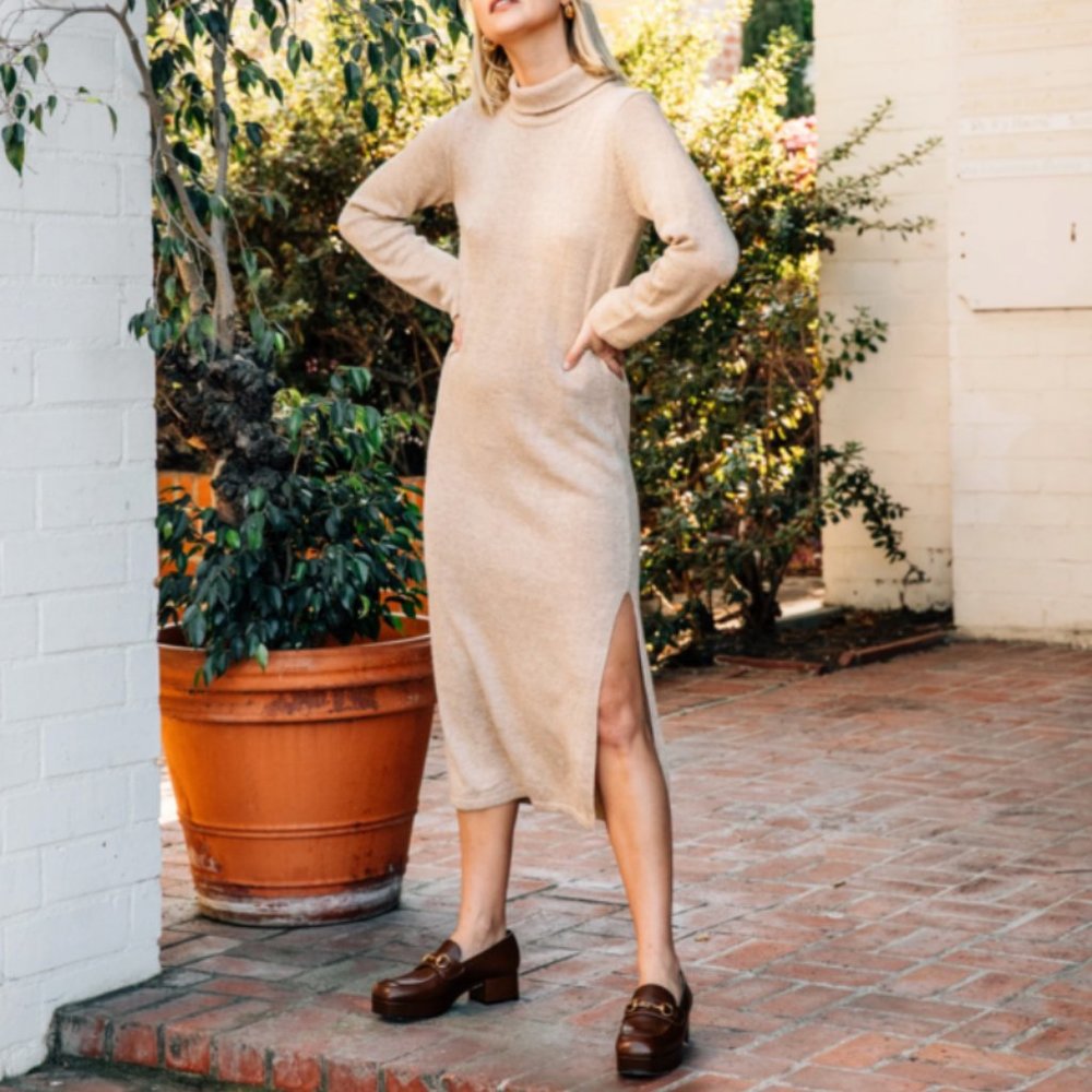 NWT Callahan sweater dress beige XS garmentory
